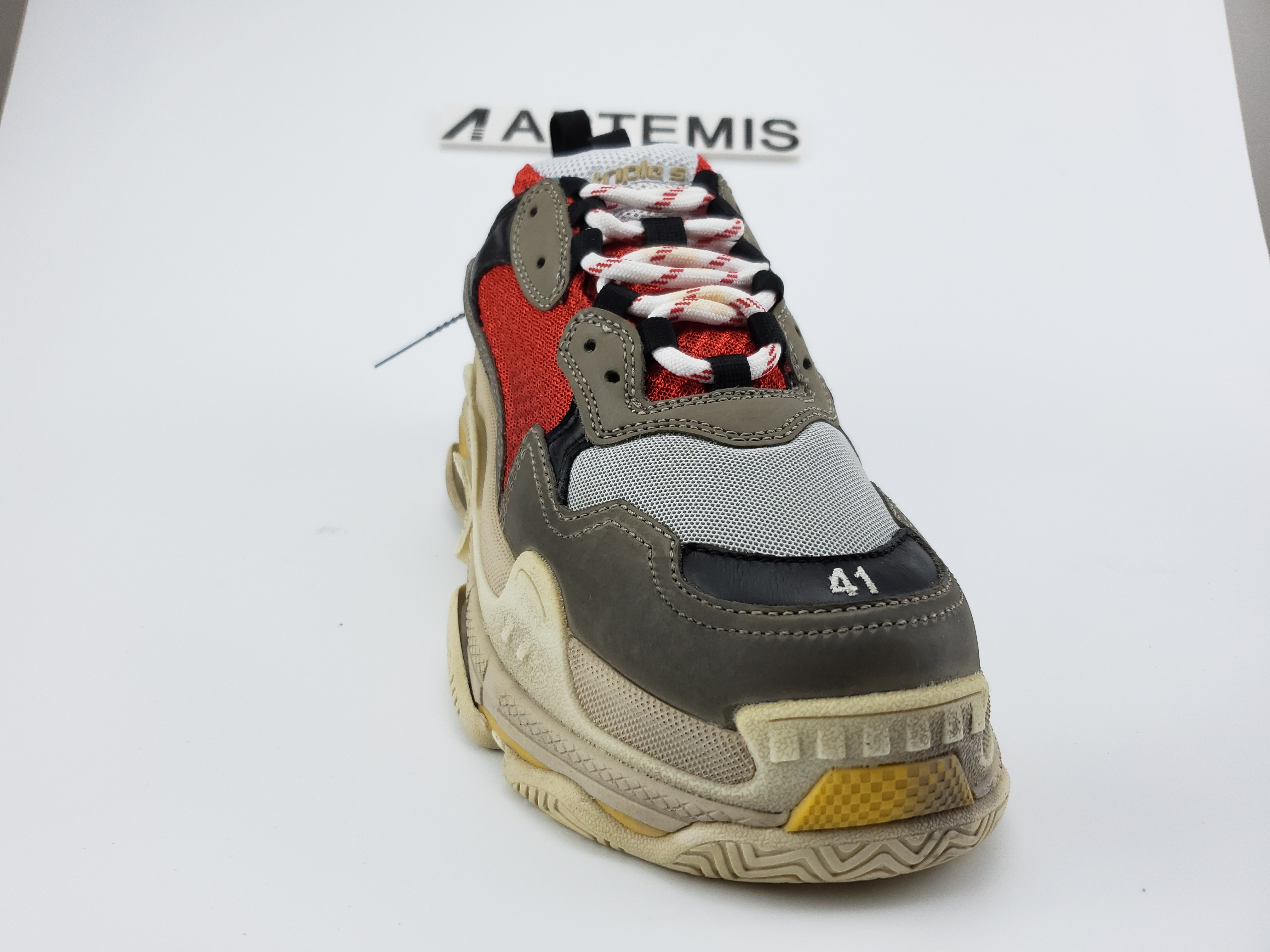 Balenciga Triple S Grey Red Blue (2018 Reissue)