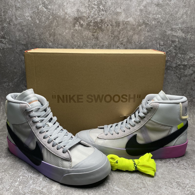 Nike Blazer Mid Off-White Wolf Grey Serena "Queen"