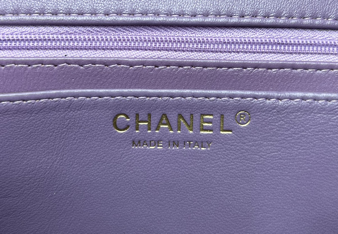 Ch*el mini classic 11.12 handbag tweed & gold-tone metal 4.7 × 7.8 × 2.3 in