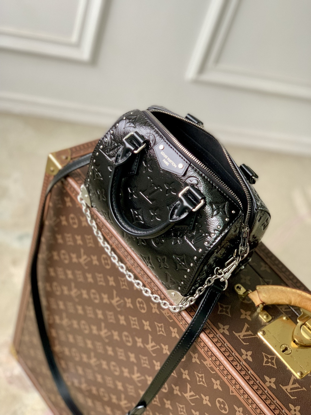 LV SPEEDY TRUNK 20 Handbag M27921 13.5x11x20.5cm